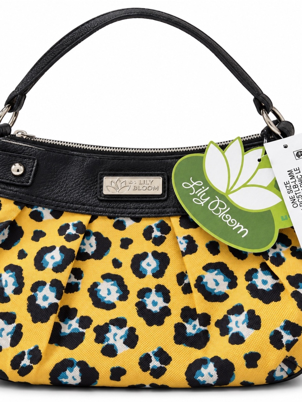 NWT Lily Bloom Small Yellow Leopard Print Shoulder Bag